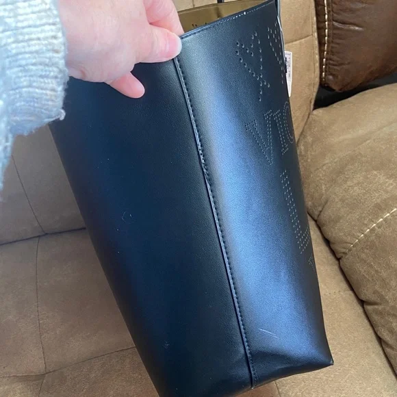 Victoria's Secret Embossed Black Tote - Picture 3 of 15